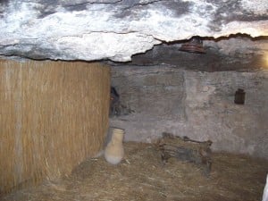Sheepfold cave at Shepherds’ Field in Bethlehem. Quite typical of “stables” of the time when Jesus was born. 