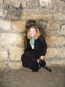 me-at-lazarus-tomb This is inside the traditional Lazarus tomb site.