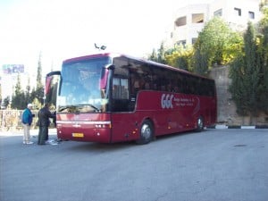 Our deluxe, beautiful tour bus